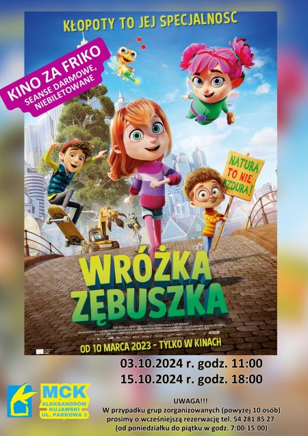 Wróżka Zębuszka - Kino za friko! (seanse darmowe, niebiletowane)