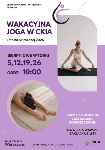 WAKACYJNA JOGA W CKiA