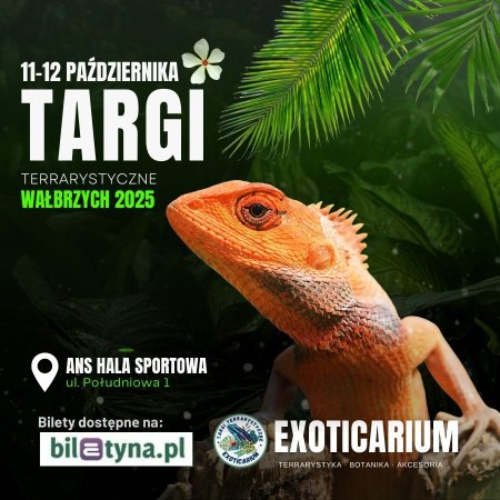 EXOTICARIUM Targi Terrarystyczne Wałbrzych dwudniowe 11-12 października