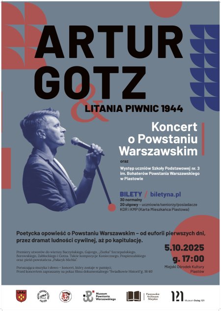 Koncert: Litania Piwnic 1944 – Artur Gotz z zespołem