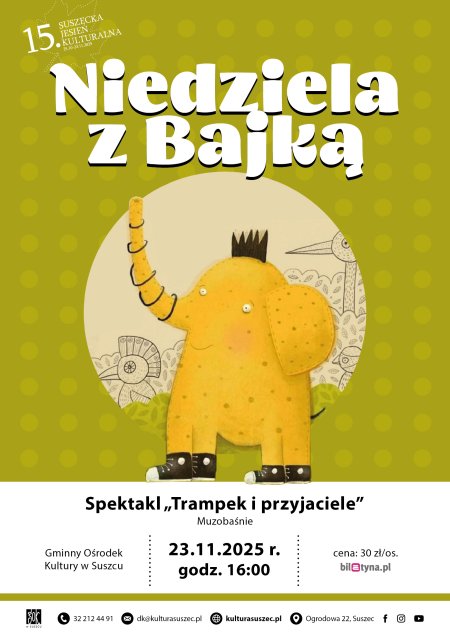 Spektakl "Słoń Trampek i Przyjaciele". Muzobaśnie.