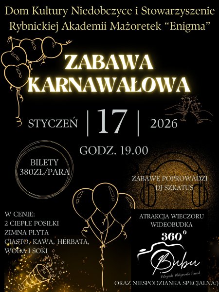 ZABAWA KARNAWAŁOWA RYBNICKIEJ AKADEMII MAŻORETEK