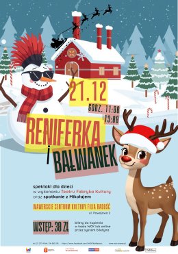 Spektakl dla dzieci "Reniferka i Bałwanek"
