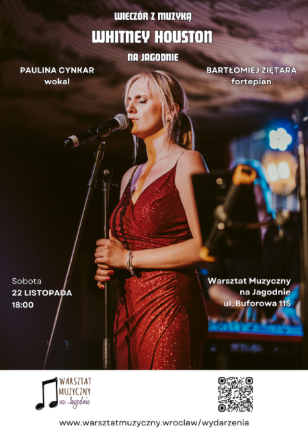 Wieczór z muzyką Whitney Houston na Jagodnie - Paulina Cynkar