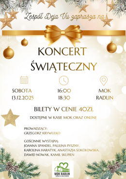 Zespół Tańca Towarzyskiego Deja Vu - koncert świąteczny