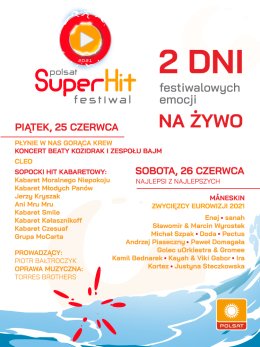 Bilety Polsat Superhit Festiwal 2021 Sopocki Hit Kabaretowy Opera Lesna Sopot Biletyna Pl