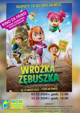 Wróżka Zębuszka - Kino za friko! (seanse darmowe, niebiletowane)