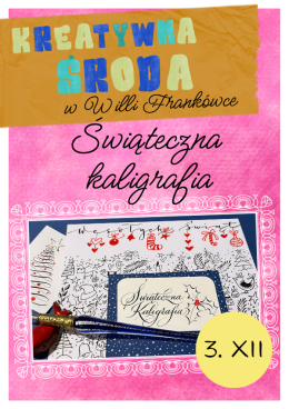 Kreatywna środa: „Świąteczna kaligrafia”